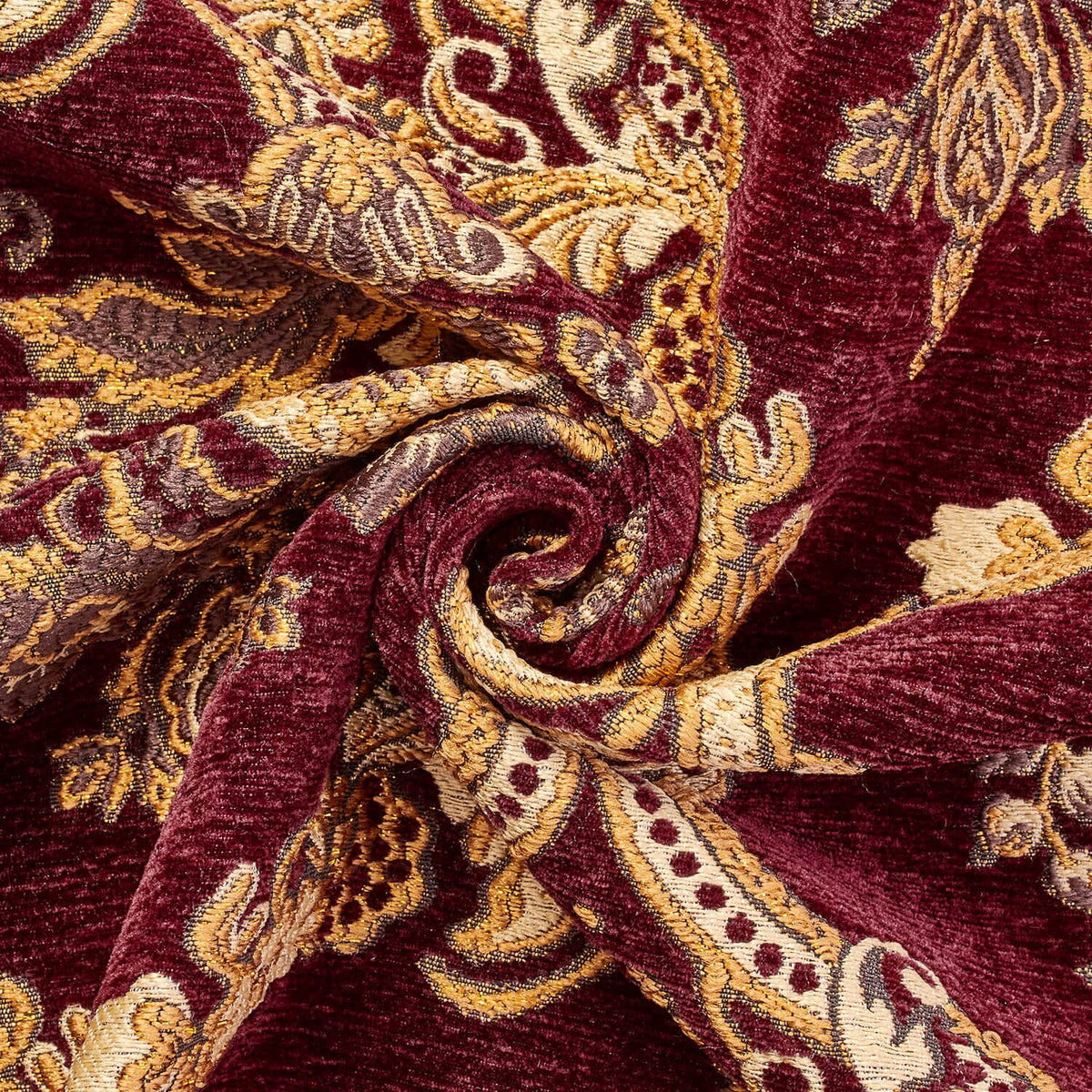 3 COLORS / Versailles Damask Chenille Brocade Jacquard Fabric/drapery,  Upholstery, Decor, Costume/red, Gold, Brown/fabric by the Yard 